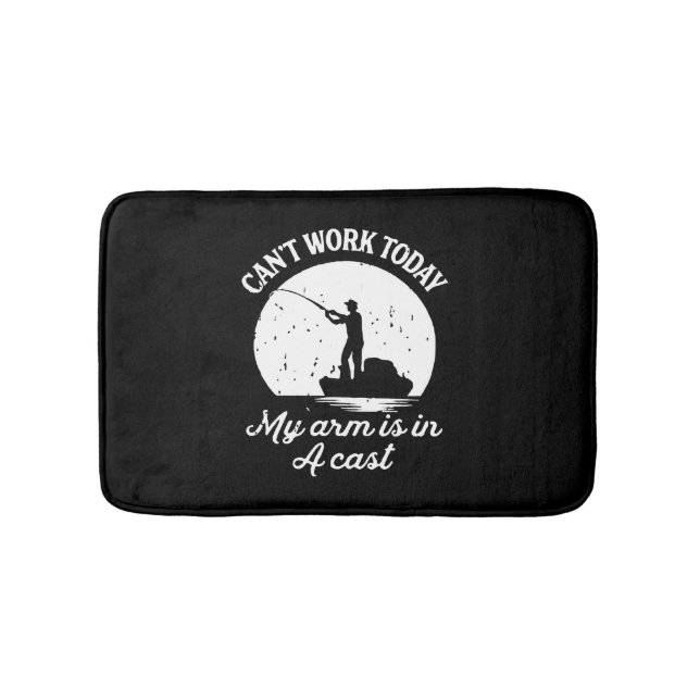Fishing - Funny Fishing - Fishing Bath Mat (Front)
