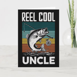 Fishing Funny Mens Reel Cool Uncle For Men  Card