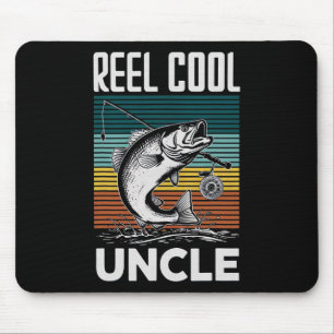 Fishing Funny Mens Reel Cool Uncle For Men  Mouse Mat