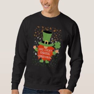 Fishing Funny St Patrick S Day Lucky Gnome Family Sweatshirt
