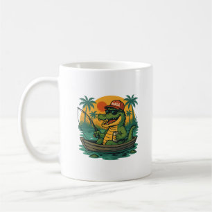 Fishing Gator – MAGA Hat Florida Meme Coffee Mug