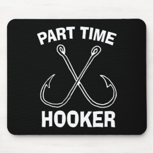 Fishing Gear Funny Part Time Vintage Gift Tee  Mouse Mat