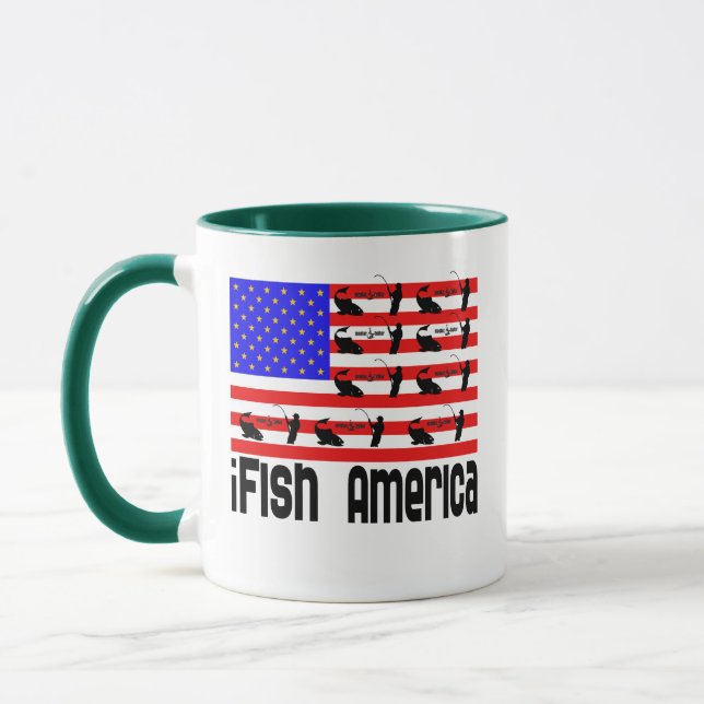Fishing Gift iFish America Mug (Left)