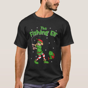 Fishing Girl Elf Fisherman Gift Ice Fishing Lover  T-Shirt
