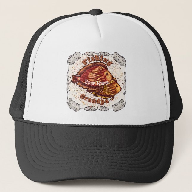 Fishing Grandpa  hat (Front)