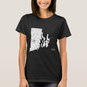 Fishing Grandpa RI Fishing With Papaw Mahi Mahi Fi T-Shirt