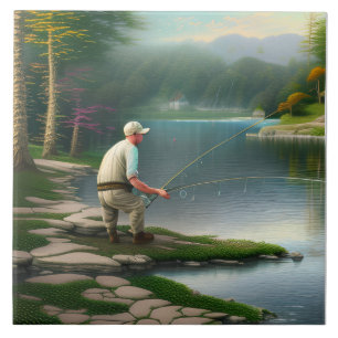Fishing Graphic Tile