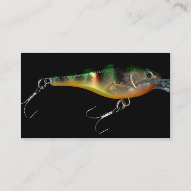 Fishing guide business cards bait shop lure photo (Front)