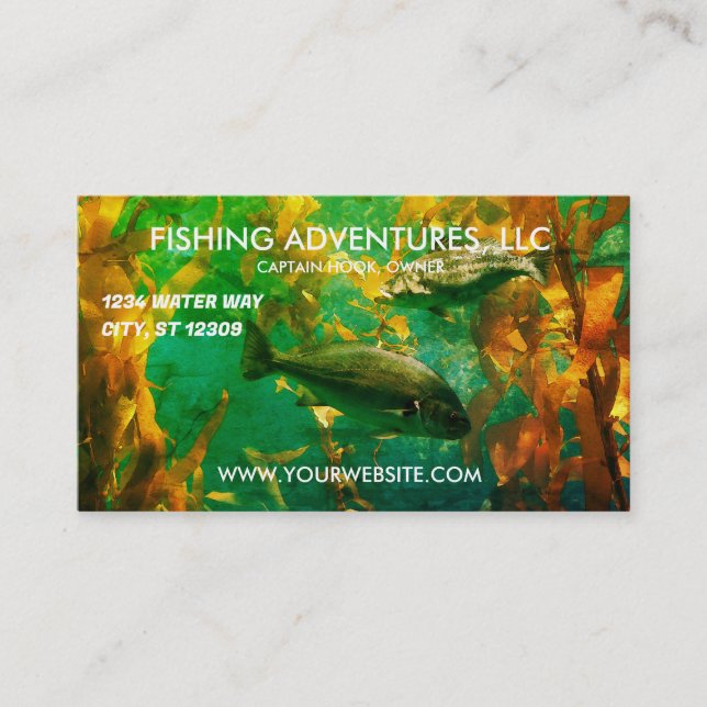 FISHING GUIDE COMPANY BUSINESS CARD (Front)