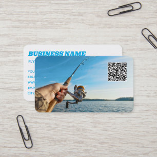 Fishing Guide Custom QR Business Card