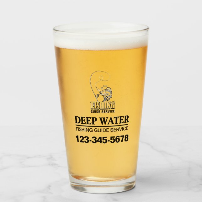 Fishing Guide Service Glass (Front Filled)