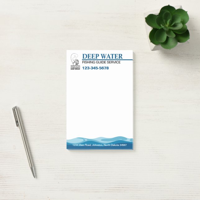 Fishing Guide Service Post-it Notes (Office)