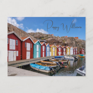 Fishing Harbour, Coastal Scenic Postcard