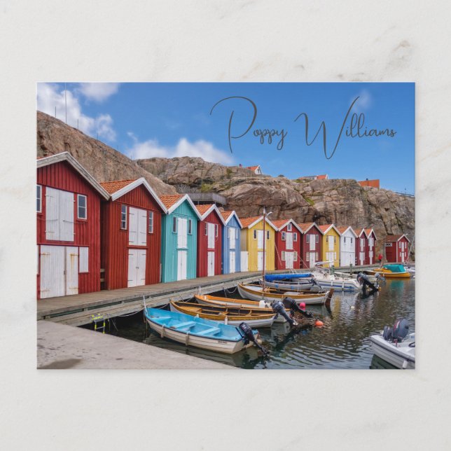 Fishing Harbour, Coastal Scenic Postcard (Front)