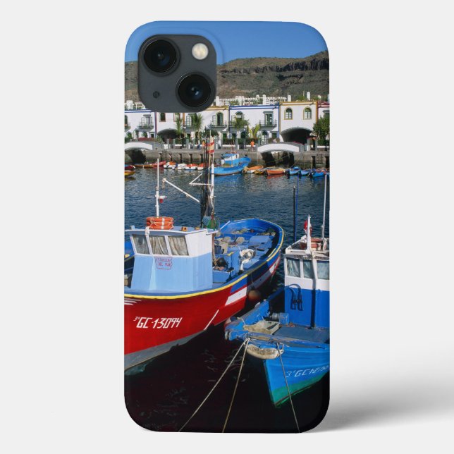 Fishing Harbour, Puerto de Mogan, Gran Canaria, Case-Mate iPhone Case (Back)