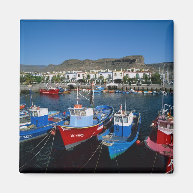 Fishing Harbour, Puerto de Mogan, Gran Canaria, Magnet (Front)