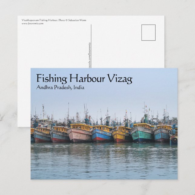 Fishing Harbour Vizag Postcard (Front/Back)