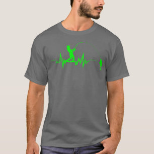 Fishing Heartbeat Cool Beat Funny Gift For Fisherm T-Shirt