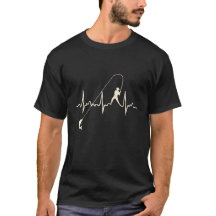 Fishing heartbeat Tshirt