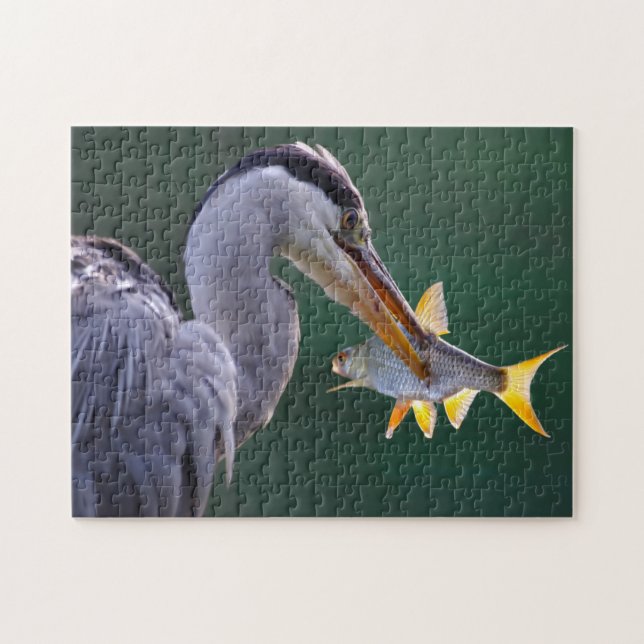 Fishing Heron Puzzle (Horizontal)