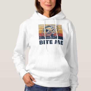 Fishing Hook Bite Me Bass Catfish Pike Fisherman F Hoodie