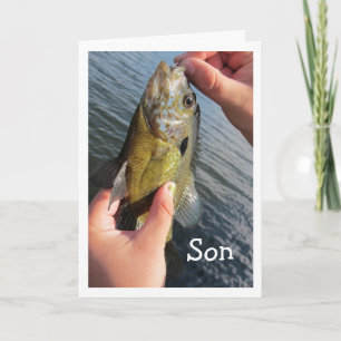 Fishing Humour Son Birthday to Customise Card