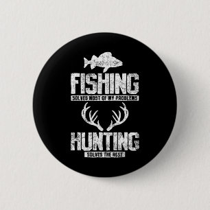Fishing Hunting 6 Cm Round Badge