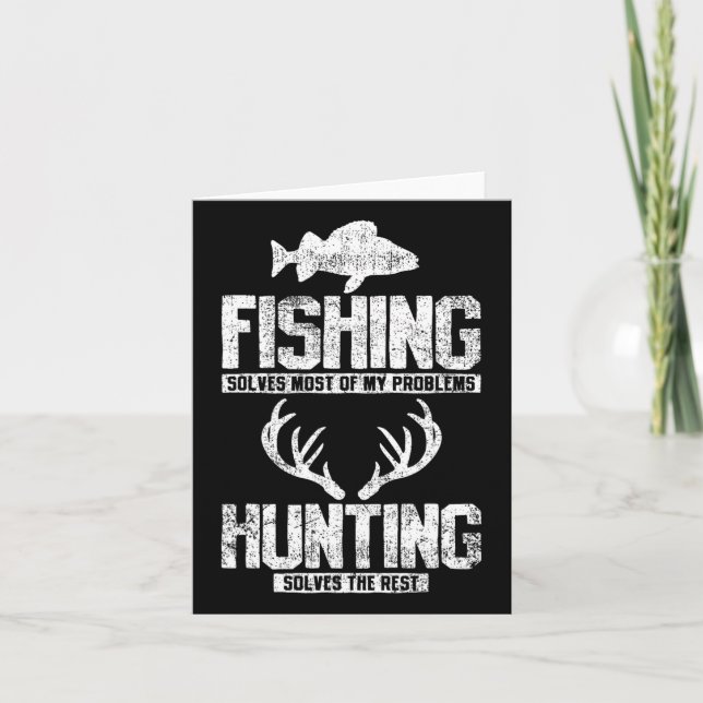 Fishing Hunting  Card (Front)
