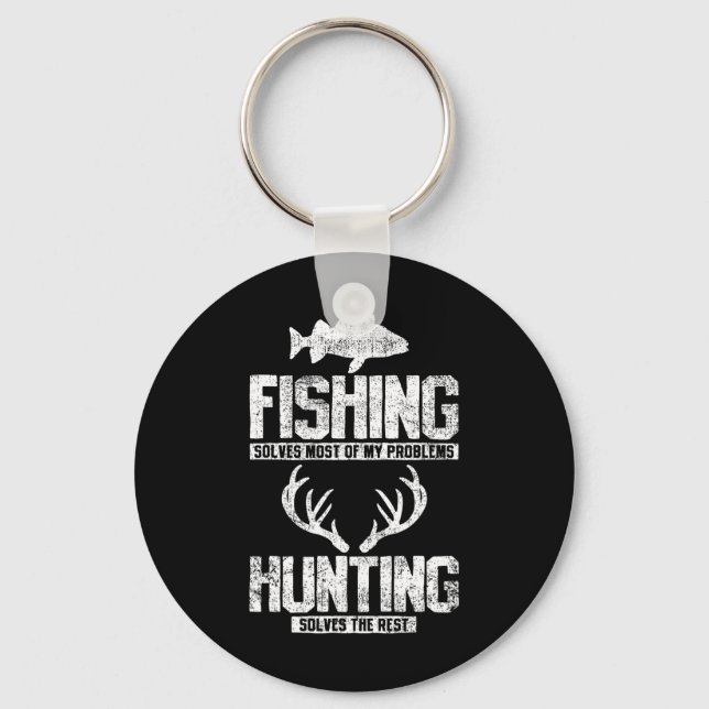 Fishing Hunting  Key Ring (Front)
