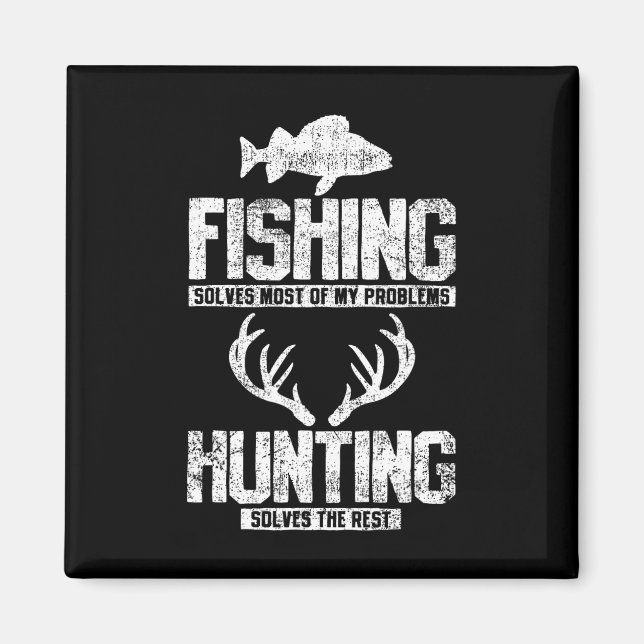 Fishing Hunting  Magnet (Front)