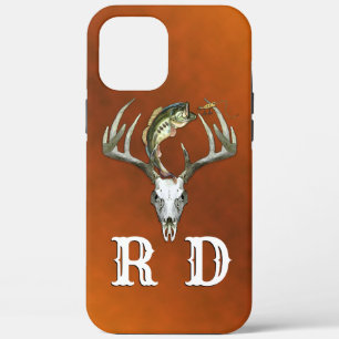 Fishing Hunting Monogram iPhone 12 Pro Max Case