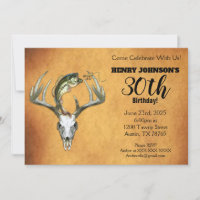 Fishing Hunting Theme 30th Birthday Party