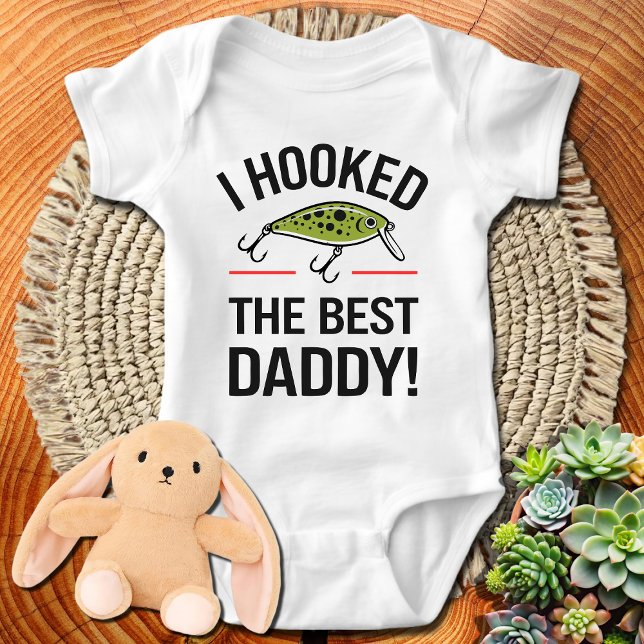 Fishing I Hooked The Best Daddy Baby Bodysuit (Creator Uploaded)