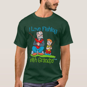 Fishing - I Love Fishing with Grandpa T-Shirt