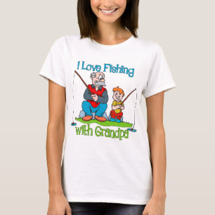 Fishing - I Love Fishing with Grandpa T-Shirt