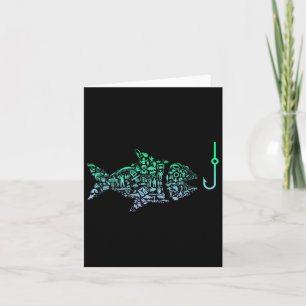 Fishing Icon For Fisherman Fish Hook Boys Fishing  Card