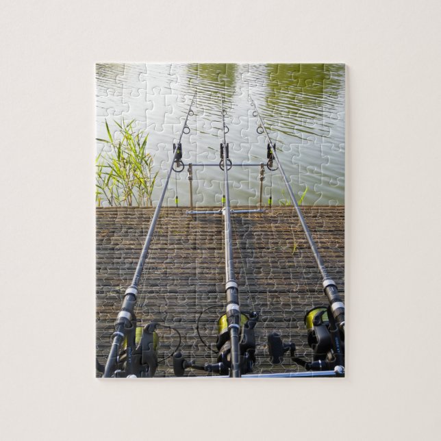 Fishing in a English Lake Jigsaw Puzzle (Vertical)