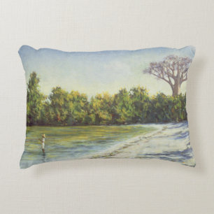 Fishing in Africa 1996 Decorative Cushion