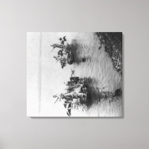 Fishing in Grand Canal in Soo-chow China Canvas Print