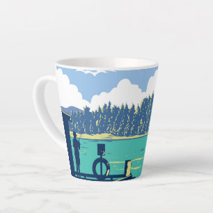 Fishing in Mapua Latte Mug