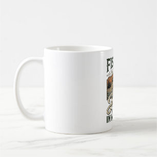 Fishing In My Veins Jesus In My Heart Vintage Coffee Mug