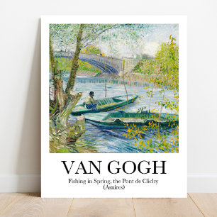 Fishing in Spring by Vincent van Gogh Poster