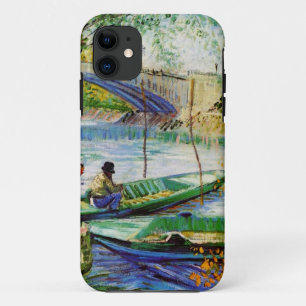 Fishing in Spring, Vincent van Gogh. Beautiful fis iPhone 11 Case