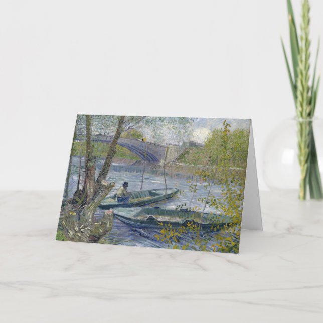 Fishing in Spring | Vincent van Gogh Card (Front)