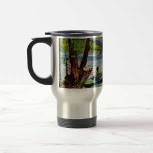 Fishing in Spring Vincent van Gogh Travel Mug