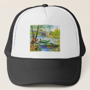 Fishing in Spring, Vincent van Gogh. Trucker Hat