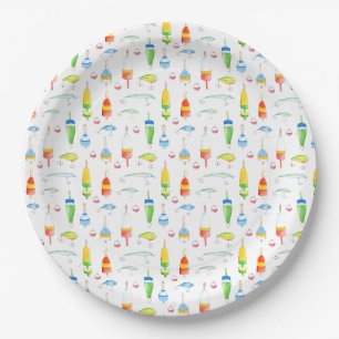 Fishing Inspired Paper Plate