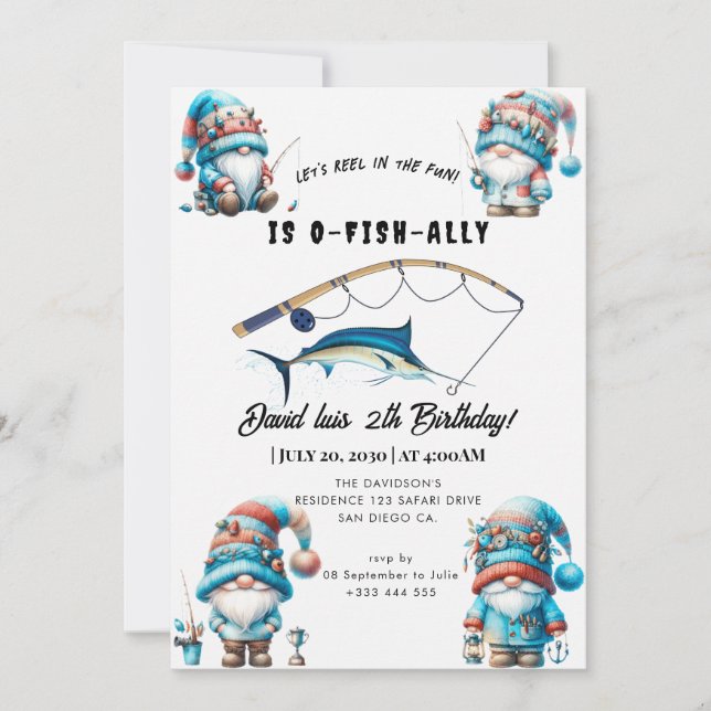 fishing  invitation (Front)