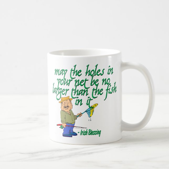 Fishing Irish Blessing Coffee Mug (Right)