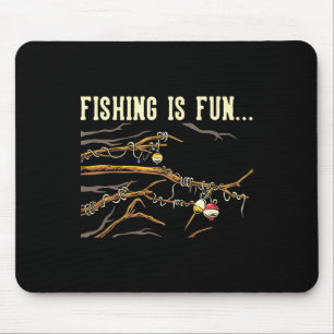 Fishing Is Fun... Bobbers Stuck In Tree Mouse Mat